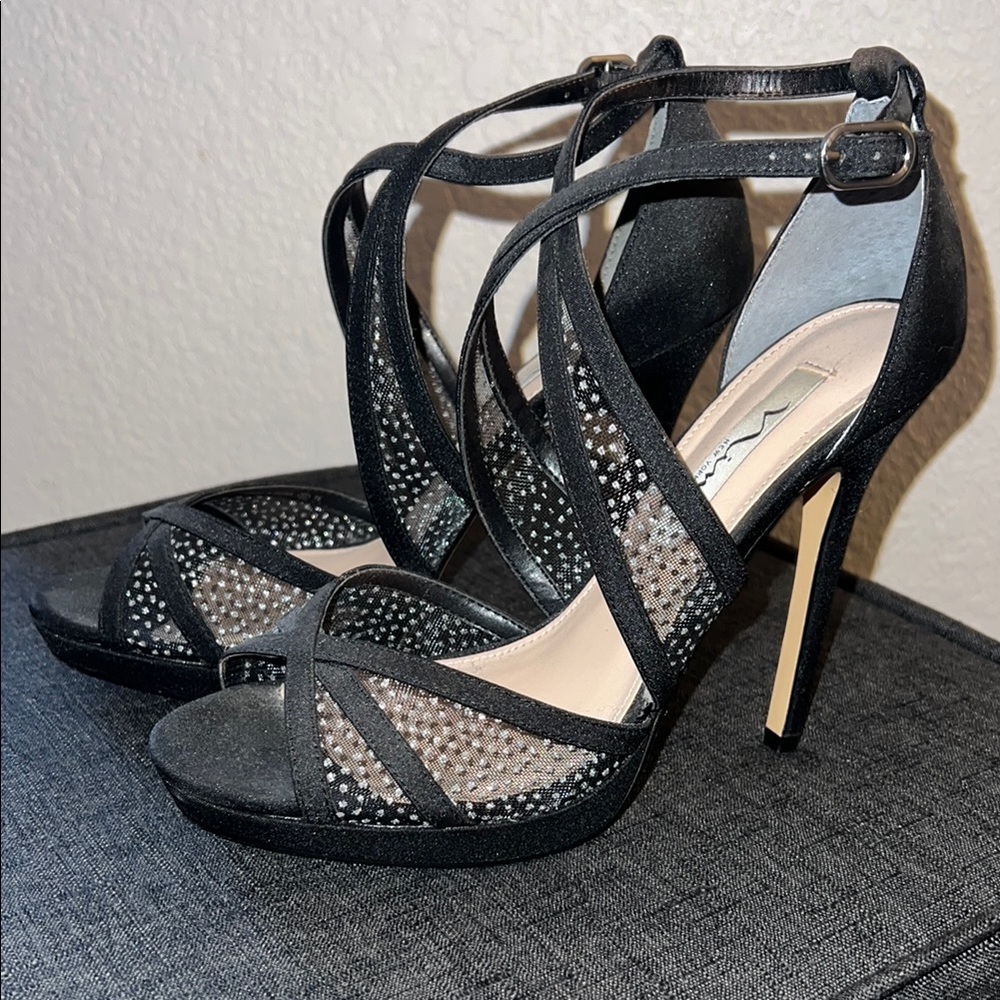 Elegant Black Strappy Heels